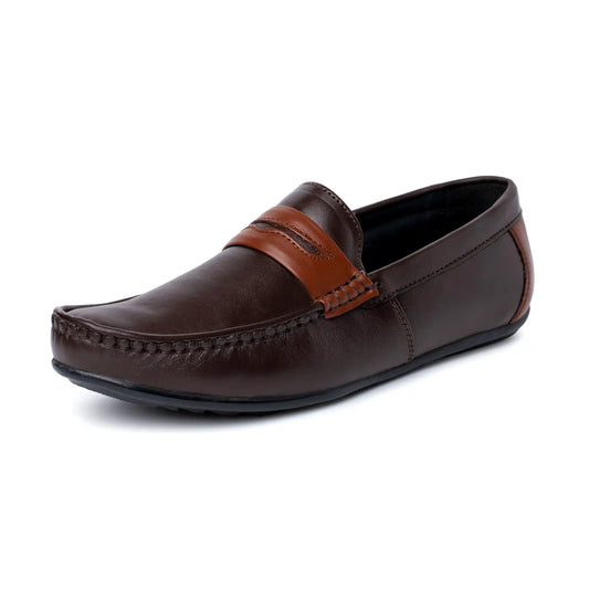 Men Pure Leather Casual Slip On Loafer Shoes