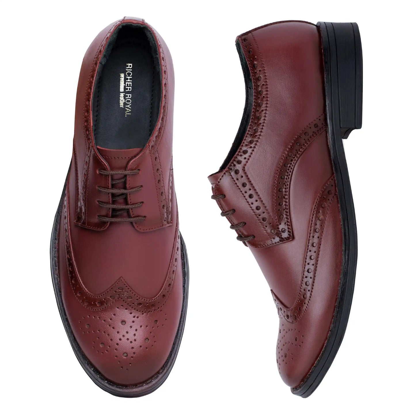 Men Pure Leather Brogue Shoes