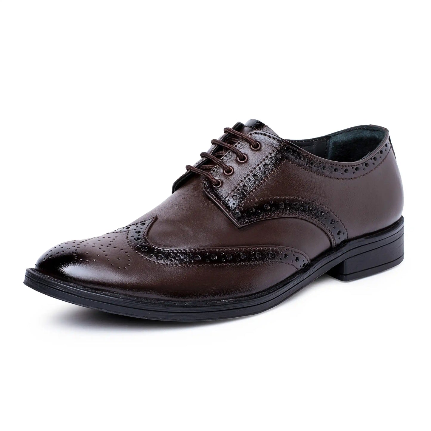 Men Pure Leather Formal Brogue Shoes